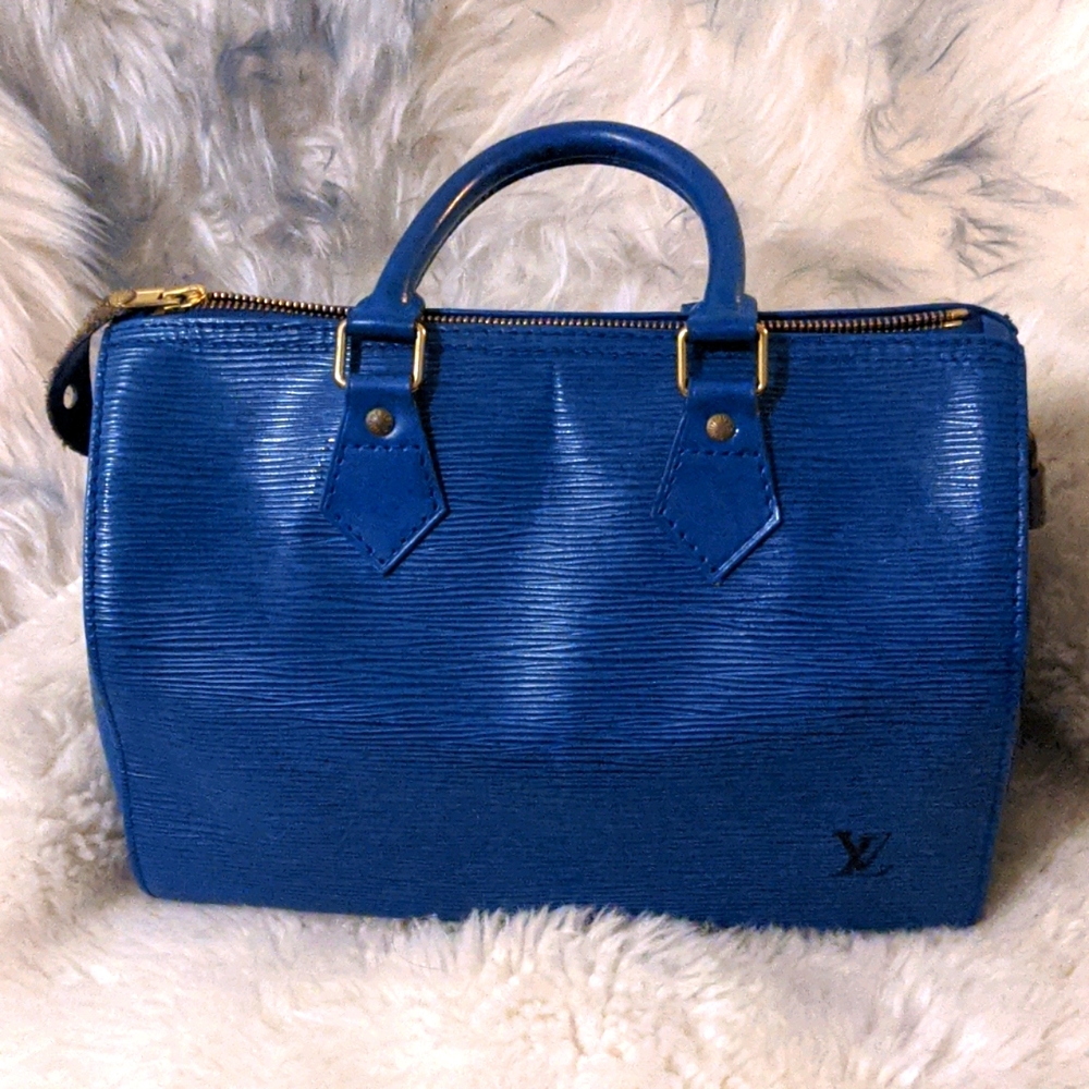 Louis Vuitton Speedy 25 Epi blue